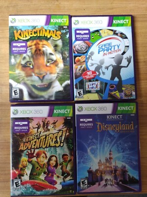 Lot Of 4 Xbox 360 Kinect Games Not Tested 