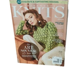 Interweave Knits Magazine Crafting Knitting Patterns Art Nouveau Spring 2022