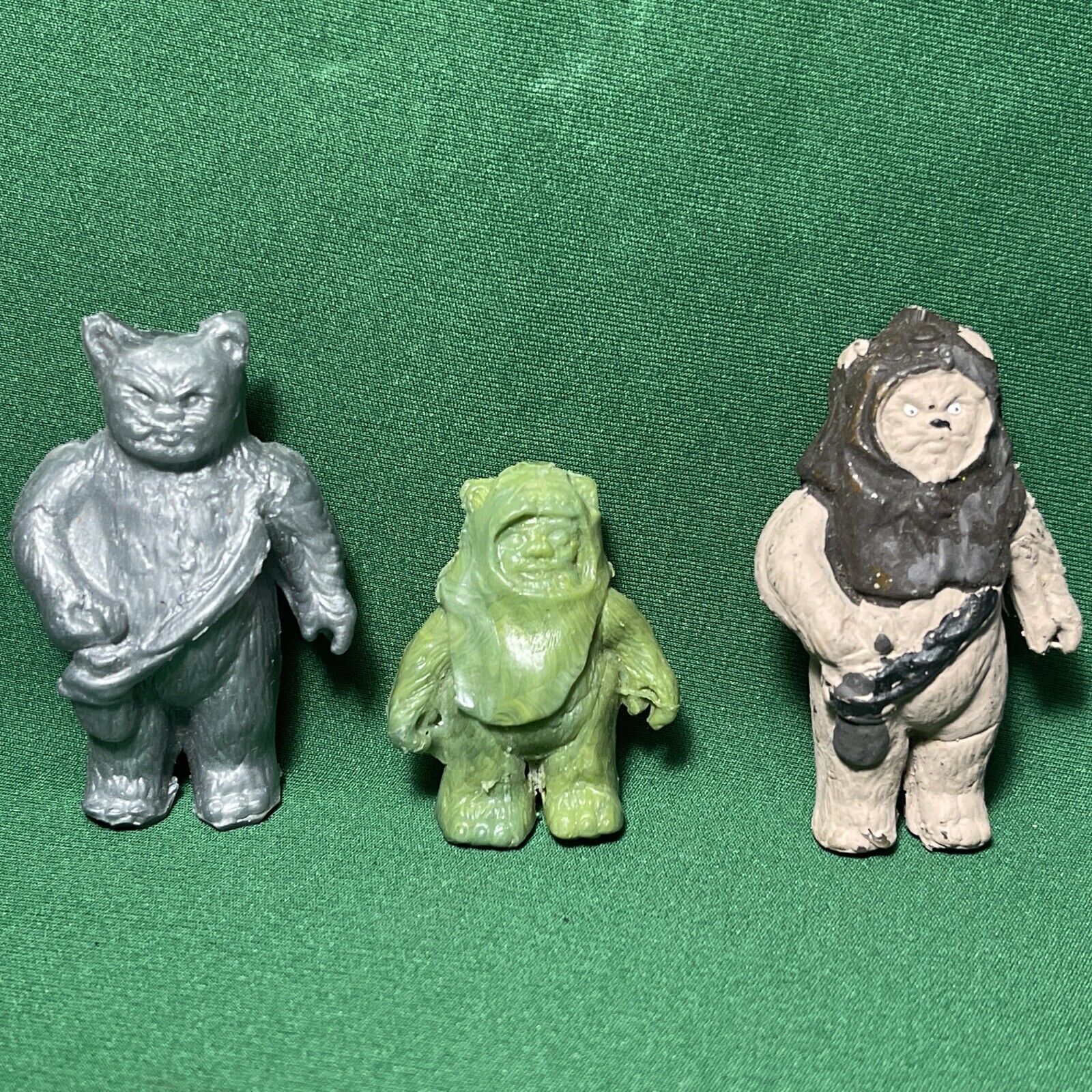 VTG STAR WARS Wicket MEXICAN KO BOOTLEG TOY Hard Plastic 3 Set