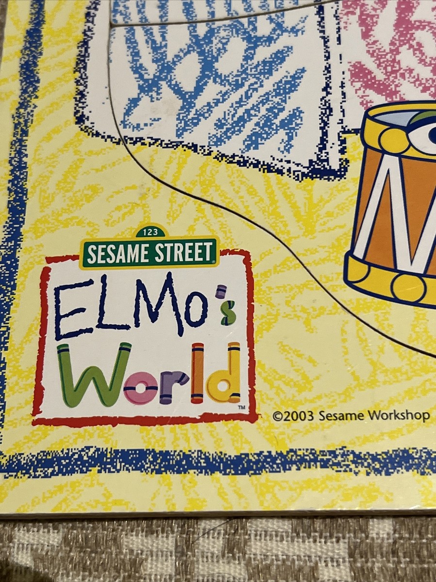 2003 Elmo's World Sesame Street Board Puzzle Milton Bradley MB 8
