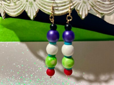 Disneys toy story buzz lightyear earings set cosplay holloween costume 