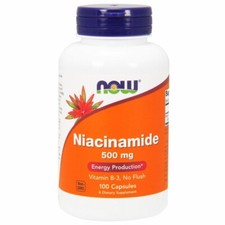 Niacinamide 500 mg 100 Caps By Now Foods