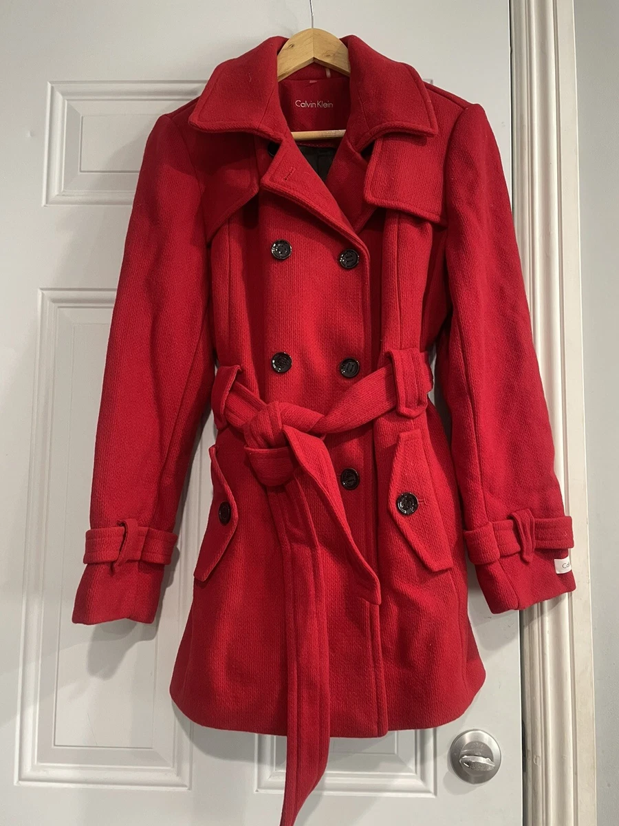 Calvin klein store red coat