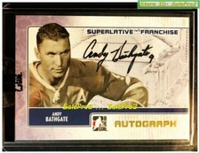 ITG IN THE GAME SUPERLATIVE FRANCHISE 2009 ANDY BATHGATE RARE AUTOGRAPH GOLD /9