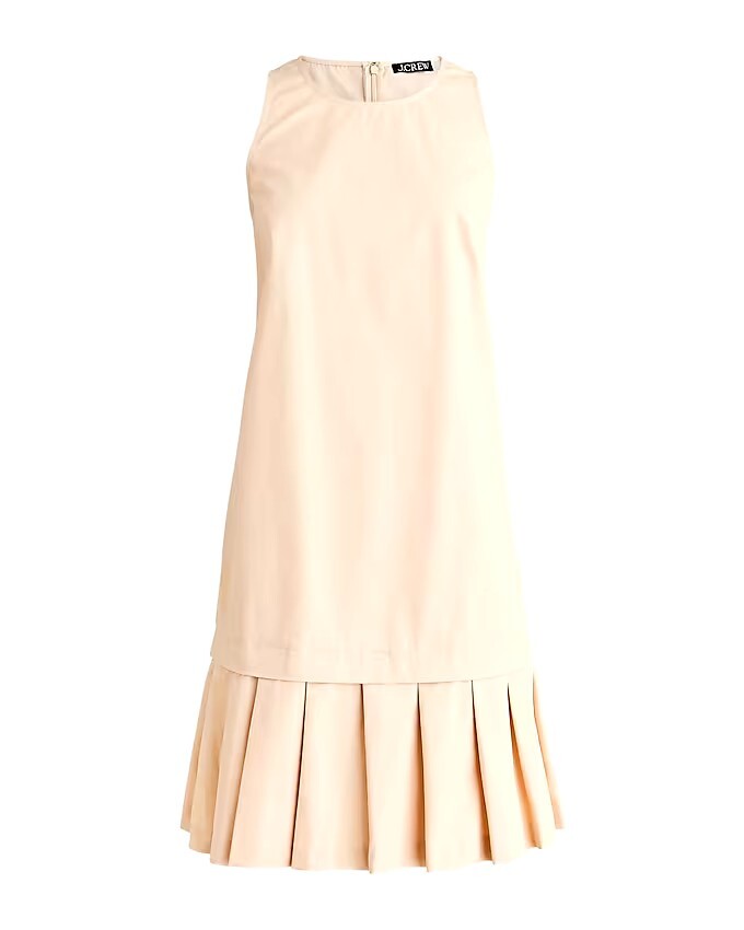 j crew pleated shift dress New JCREW Pleated-Hem Shift Dress Size S