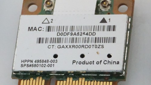 -=LOT 13=HP ATHEROS AR5BHB92-H WLAN 2X2 PCIE WIRELESS CARD 580102-001 495848-003 - Afbeelding 2 van 4