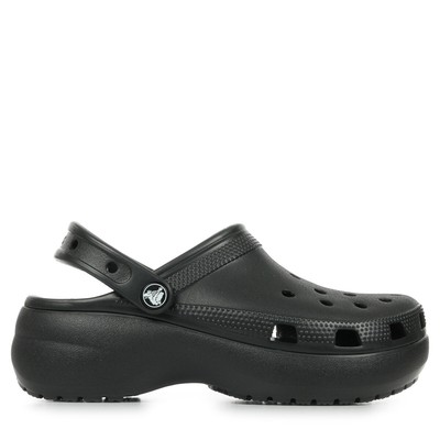 Mules Crocs Damen Classic Platform Clog W schwarz