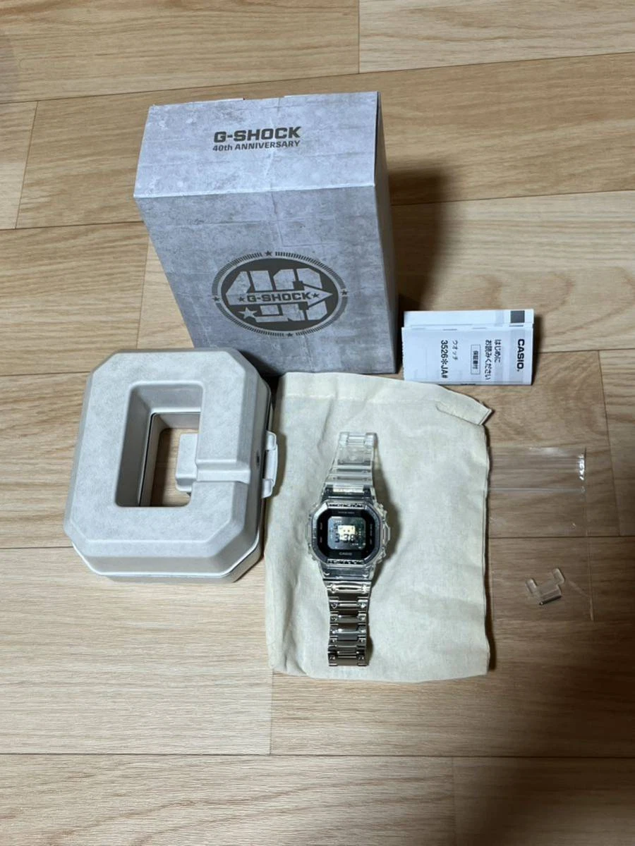 Casio G-shock Men's Watch DWE-5640RX-7JR 40th Anniversary Limited Edition Clear