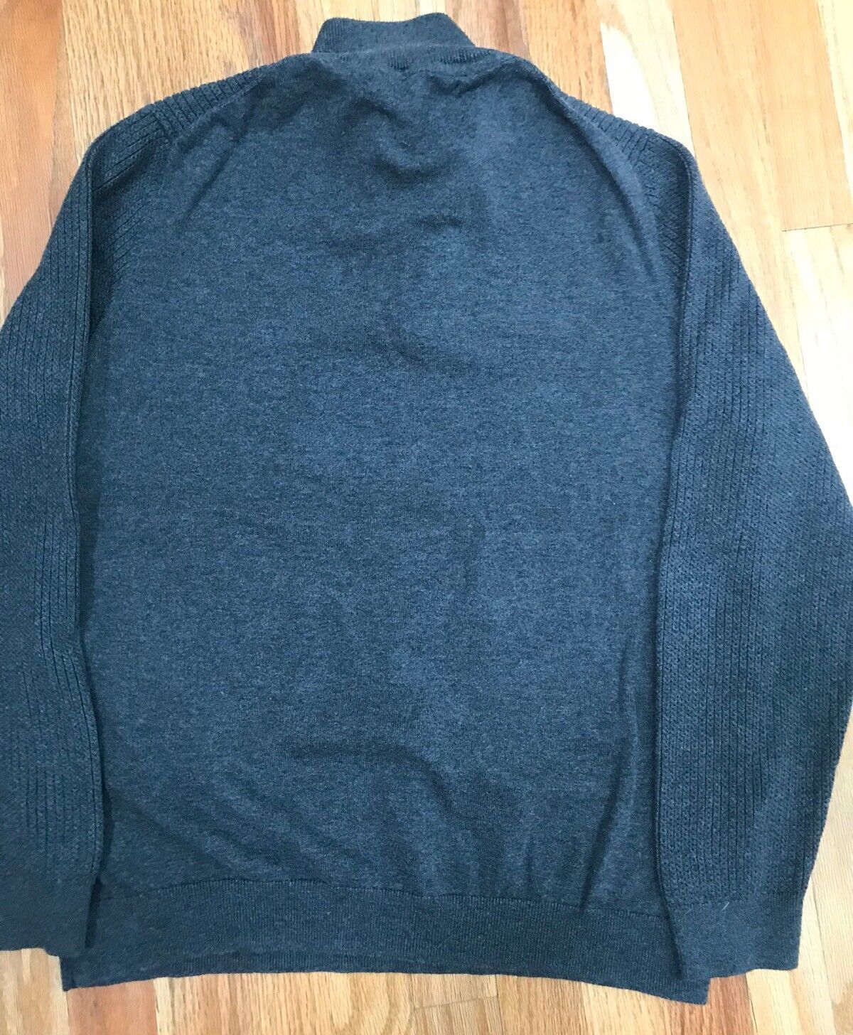 Tasso Elba Mens Grey 100% Cotton Long Sleeve 1/4 … - image 5
