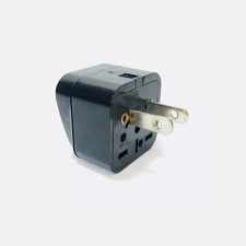 2PK Universal North American Plug Adapter Euro Asia to USA Type A
