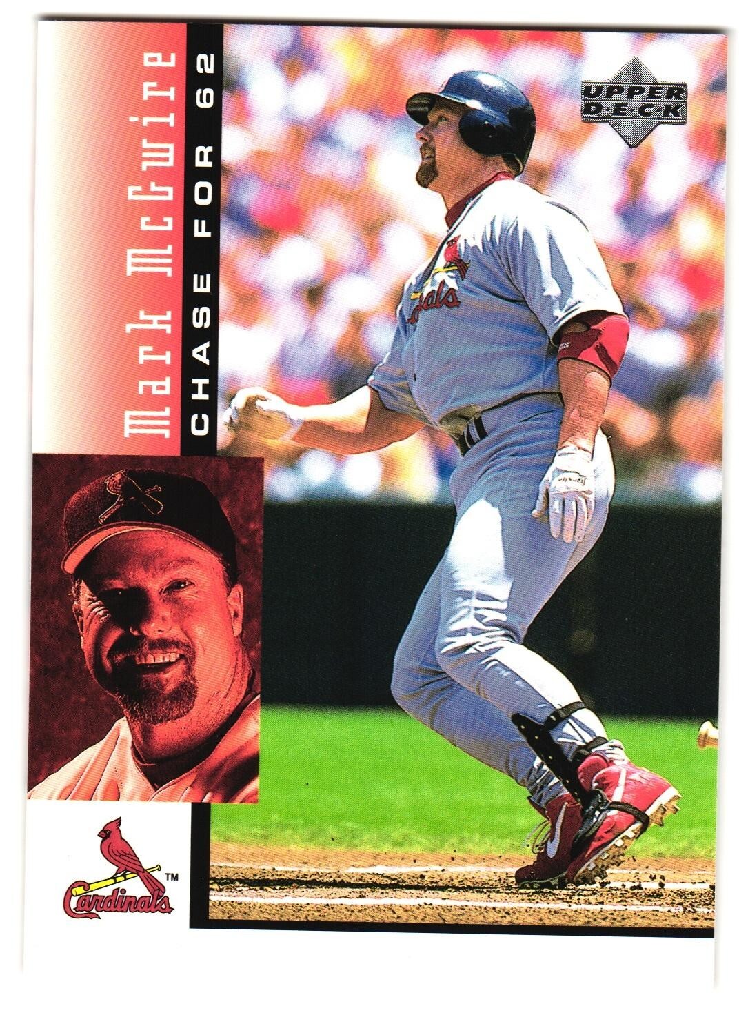 Mark McGwire 1999 Upper Deck Chase for 62 HR Card # 6 of 30