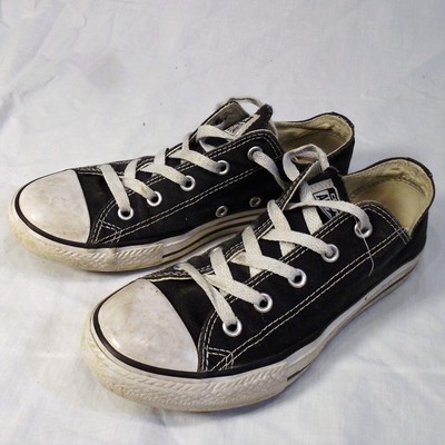 youth all black converse