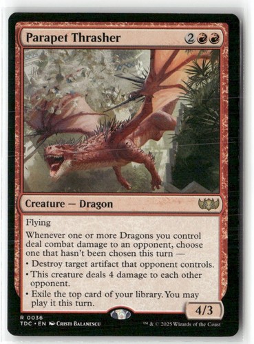 Parapet Thrasher Commander: Tarkir: Dragonstorm Regular