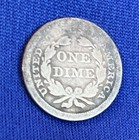 1856 United States Seated Liberty Dime  90% Silver Fine Condition Small Date — photo 2