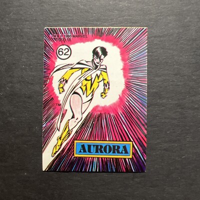 1986 Marvel Universe AURORA #62 (Comic Images, 1986) Series 1 - Mini Sticker - C