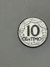 Spain Espana 10 Centimos 1959 Francisco Caudillo Aluminum Coin; Unique Toning!!!