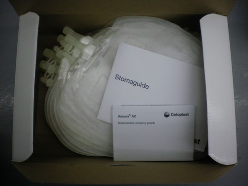 Coloplast Assura 14555 Adhesive Coupling Urostomy Multi-Chamber Pouch 20pcs NIB - Picture 2 of 2