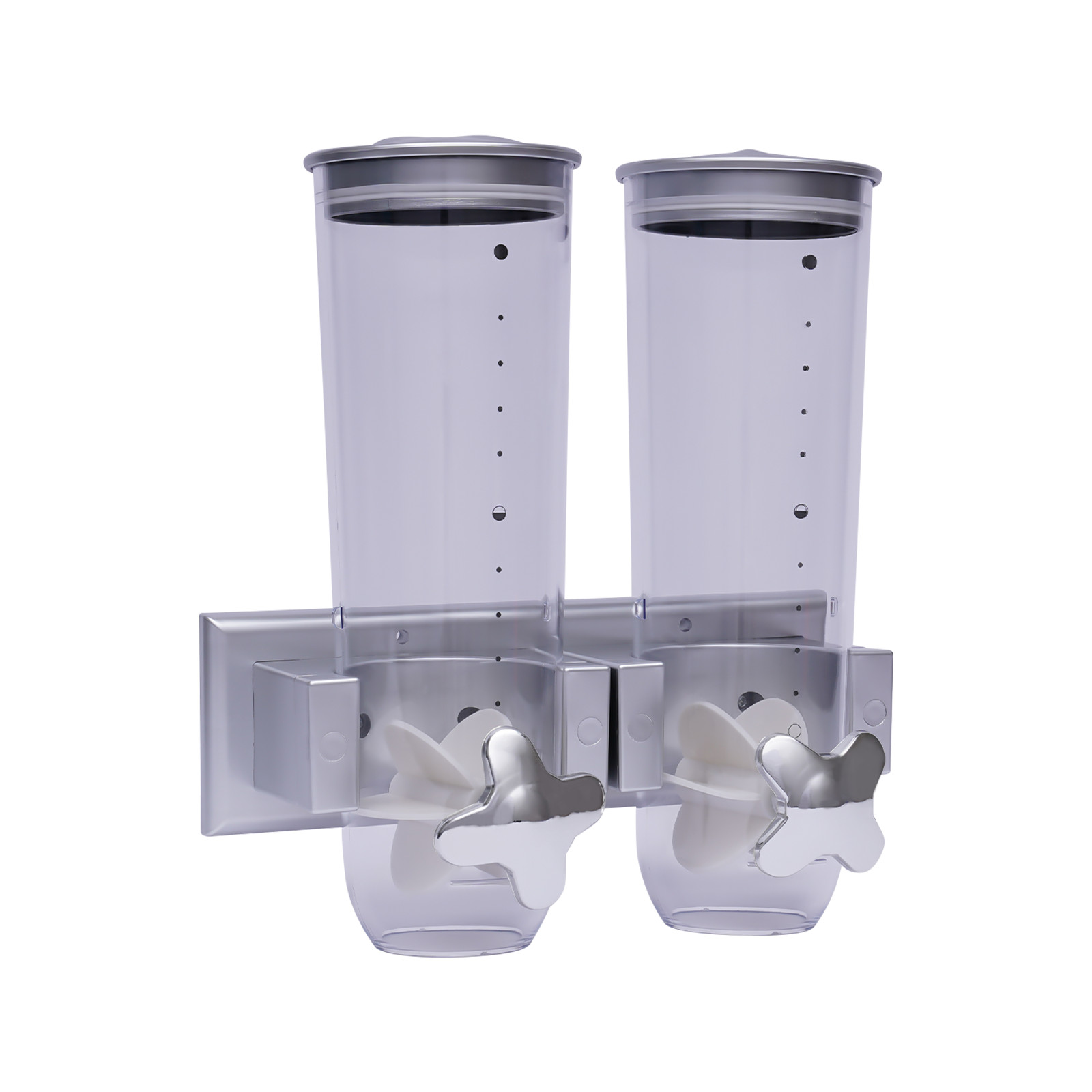 Wandmontage Cerealienspender Doppelt Trockene Lebensmittel Spender Müslispender