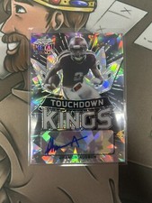 2021 Leaf Metal Draft Jhamon Ausbon Touchdown Kings Crystal Black Auto 7/10