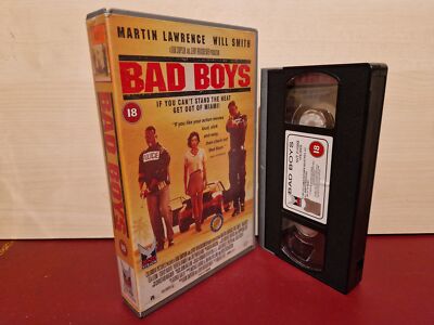Bad Boys - Martin Lawrence - Will Smith - Big Box PAL VHS Video Tape (L20)