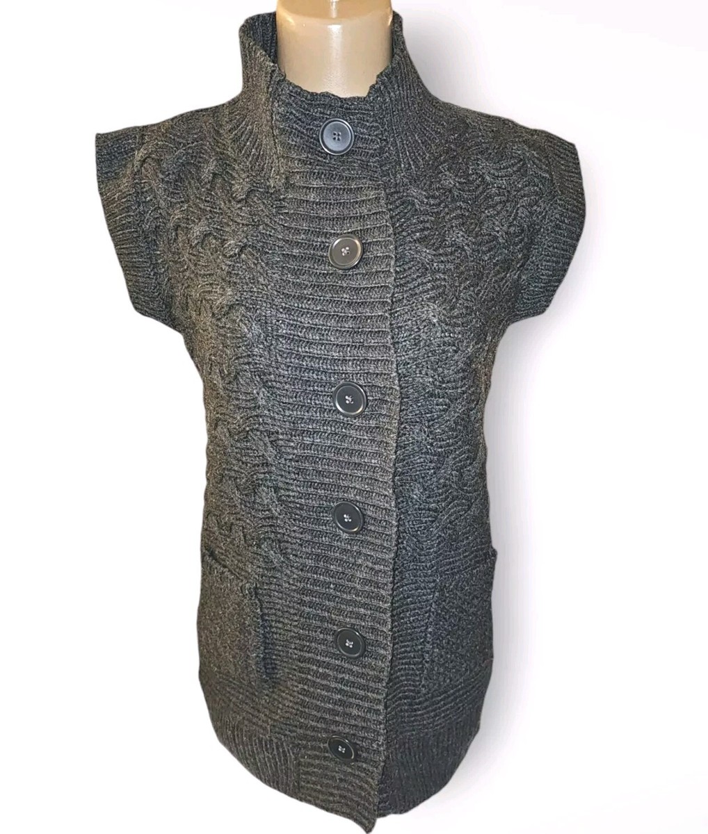 Crash One Gray Cable Knit Sweater Dress Jr. Teen Girls Sz 14/15 Mock Neck  Dress | eBay
