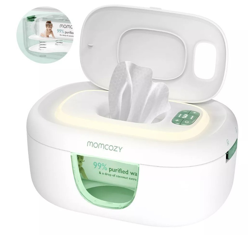 Momcozy Wet Wipe Warmer With Adjustable Night Light Large capacity NIB