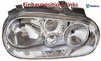 Abakus 441-1130L-LD-EM Hauptscheinwerfer Links Scheinwerfer FüR VW