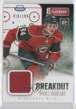 2013-14 Panini Playbook Breakout Materials 18/199 Mikael Granlund #B-MGR md3