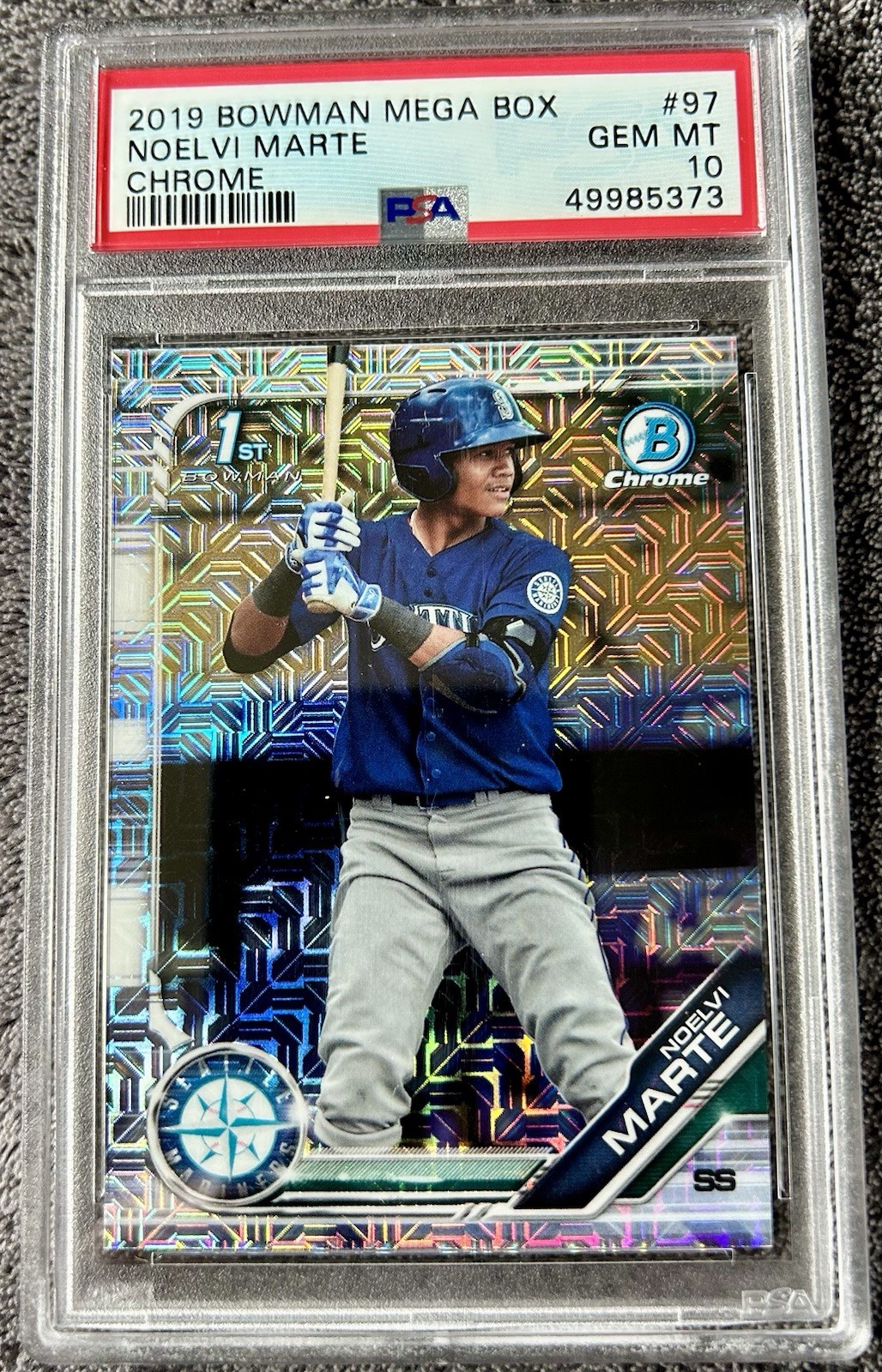 2019 Bowman Chrome Prospect 1st NOELVI MARTE Mega Box MOJO Refractor RC #BCP-97
