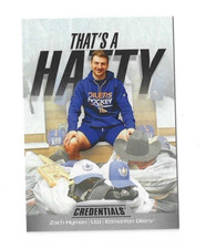 2024-25 Upper Deck Credentials ZACH HYMAN That's A Hatty TH-ZH Edmonton Oilers