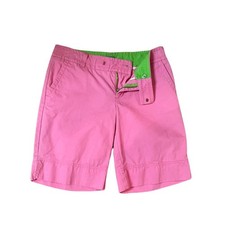 Vintage Lilly Pulitzer pink palm beach fit Bermuda shorts 0