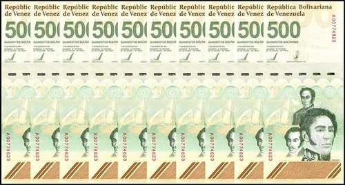 2023-2025 VENEZUELA 500 DIGITALES qty 10 CIR 500 Million Bolivar USA SELLER!!