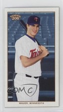 2002 Topps 206 Mini Red Piedmont Back Joe Mauer #271 Rookie RC HOF 1k0x