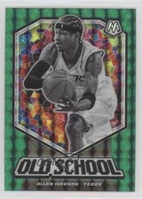 2019-20 Panini Mosaic Old School Green Mosaic Prizm Allen Iverson #14 HOF xi6