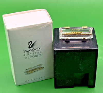 Swarovski 1995 Crystal Memories Gold Flute Retired #191601  in Clear Case Boxed