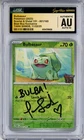 CGC Authentic Auto 10 Signed Tara Sands Bulbasaur - (Best Buy Exclusive) 001/165