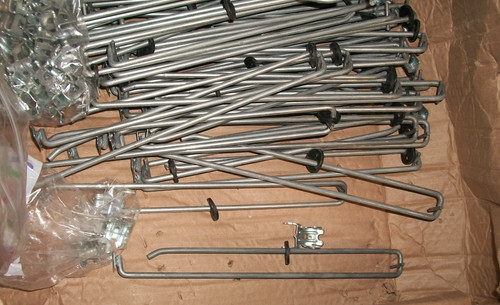 PEG BOARD Metal Hanger Hooks 11" Store Display Garage Organize Tag Lot of 35