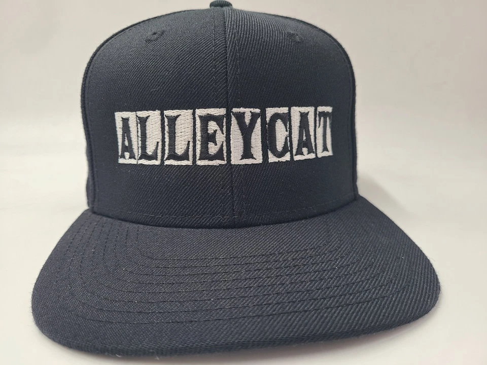 Alley Cat Beard Co 公司平沿帽羊毛混纺美容护发黑色 — 第 2/4 张图片