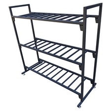 MotoProducts Battery Rack Holds 12 Batteries Supports 300 Pounds Per Shelf