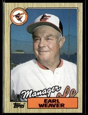 1987 Topps #568 Earl Weaver Baseball Card 1401F