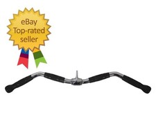 Lat Bar Cable Machine Attachment, Curl Pulldo...