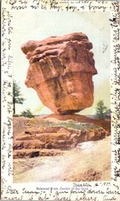 Balanced Rock Garden of the Gods Colorado CO UDB Postcard XJ9