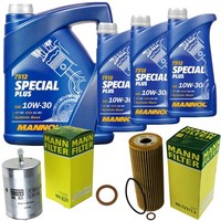 MANN-FILTER Inspektionspaket Mannol 8L Special Plus 10W-30 FüR Mercedes C-Klasse
