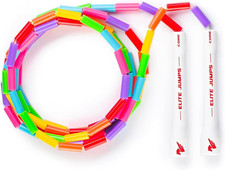 Beaded Kids Jump Rope - Segmented Skipping Rope - Adjustable - Lightweight