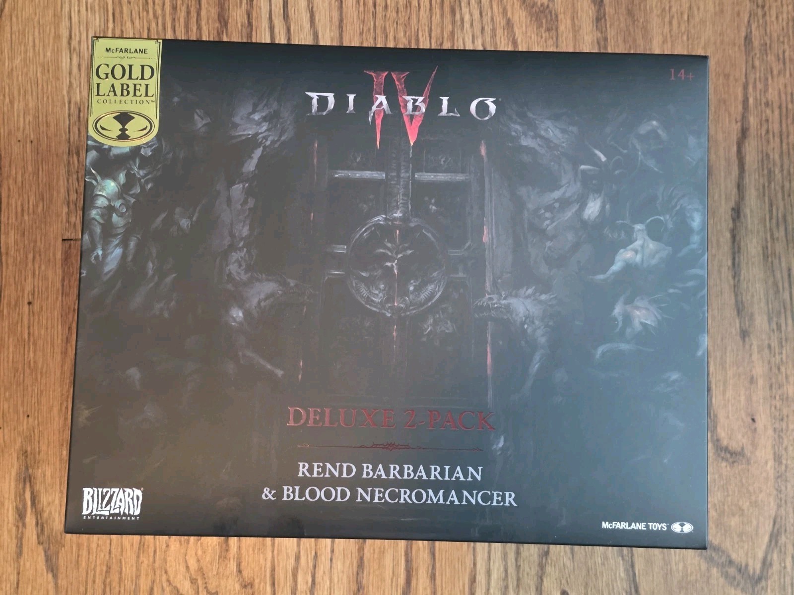 Diablo IV McFarlane Limited Gold Label 2 Pack Rend Barbarian & Blood Necromancer