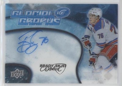 2018-19 Ice Glacial Graphs 2019-20 Upper Deck Update Brady Skjei #GG-BS Auto 1q2