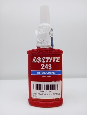 NEW Loctite 243 50mL Medium Strength Thread Locker EXP  05/2026 ONE BOTTLE