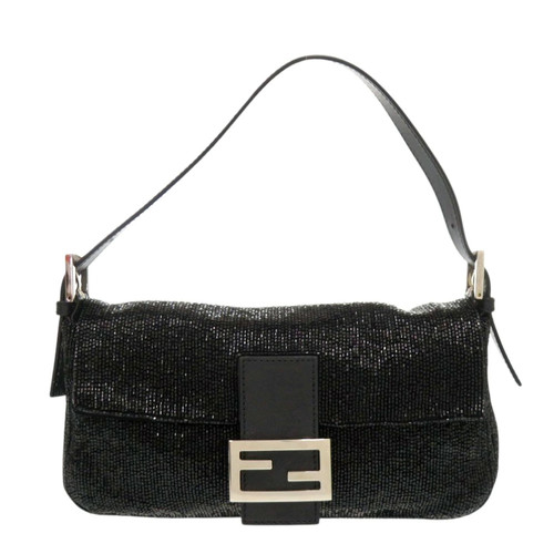 Fendi Mamma Bucket 8BR600 Leather Black Women's Bag #LTB107