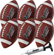 Kids Junior Grip-Rite Youth Junior Size Rubber Footballs - Peewee Kids Durabl...