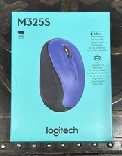 Logitech M325S Wireless Optical Compact Ambidextrous Mouse Blue NEW SEALED NIB